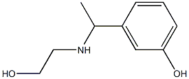 3-{1-[(2-hydroxyethyl)amino]ethyl}phenol Structure