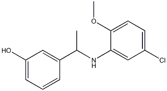 3-{1-[(5-chloro-2-methoxyphenyl)amino]ethyl}phenol