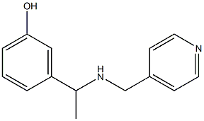 3-{1-[(pyridin-4-ylmethyl)amino]ethyl}phenol 结构式