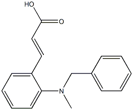 3-{2-[benzyl(methyl)amino]phenyl}prop-2-enoic acid 结构式