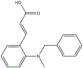 3-{2-[benzyl(methyl)amino]phenyl}prop-2-enoic acid 化学構造式