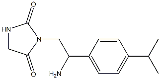 3-{2-amino-2-[4-(propan-2-yl)phenyl]ethyl}imidazolidine-2,4-dione