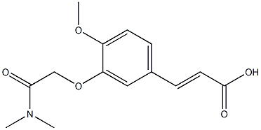 3-{3-[(dimethylcarbamoyl)methoxy]-4-methoxyphenyl}prop-2-enoic acid