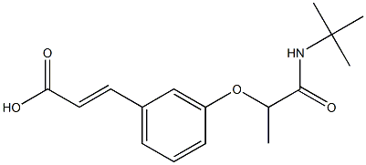 3-{3-[1-(tert-butylcarbamoyl)ethoxy]phenyl}prop-2-enoic acid Structure