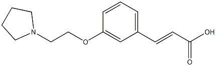 3-{3-[2-(pyrrolidin-1-yl)ethoxy]phenyl}prop-2-enoic acid