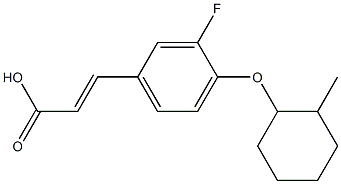  3-{3-fluoro-4-[(2-methylcyclohexyl)oxy]phenyl}prop-2-enoic acid