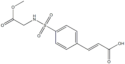 3-{4-[(2-methoxy-2-oxoethyl)sulfamoyl]phenyl}prop-2-enoic acid Structure