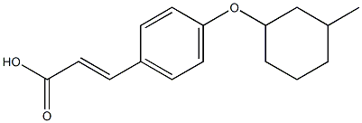 3-{4-[(3-methylcyclohexyl)oxy]phenyl}prop-2-enoic acid Structure