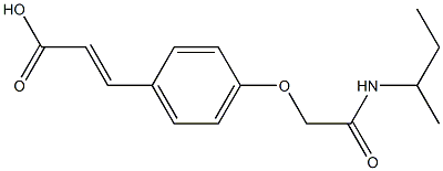 3-{4-[(butan-2-ylcarbamoyl)methoxy]phenyl}prop-2-enoic acid