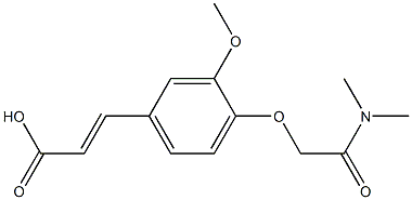 3-{4-[(dimethylcarbamoyl)methoxy]-3-methoxyphenyl}prop-2-enoic acid