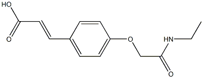 3-{4-[(ethylcarbamoyl)methoxy]phenyl}prop-2-enoic acid Structure