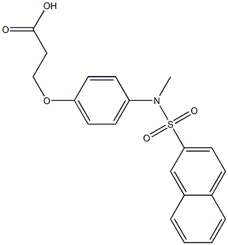 3-{4-[methyl(2-naphthylsulfonyl)amino]phenoxy}propanoic acid