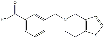 3-{4H,5H,6H,7H-thieno[3,2-c]pyridin-5-ylmethyl}benzoic acid 结构式