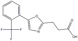 3-{5-[2-(trifluoromethyl)phenyl]-1,3-oxazol-2-yl}propanoic acid|