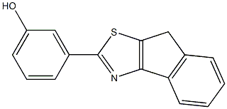 3-{8H-indeno[1,2-d][1,3]thiazol-2-yl}phenol Struktur
