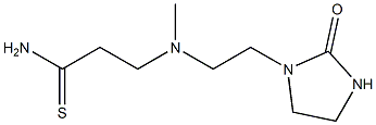 3-{methyl[2-(2-oxoimidazolidin-1-yl)ethyl]amino}propanethioamide Structure