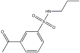 3-acetyl-N-propylbenzene-1-sulfonamide Structure