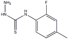 3-amino-1-(2-fluoro-4-methylphenyl)thiourea 结构式