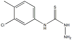 3-amino-1-(3-chloro-4-methylphenyl)thiourea,,结构式