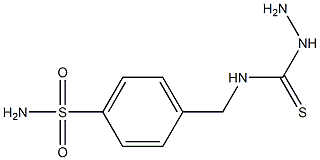 3-amino-1-[(4-sulfamoylphenyl)methyl]thiourea 结构式