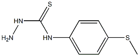 3-amino-1-[4-(methylsulfanyl)phenyl]thiourea 结构式