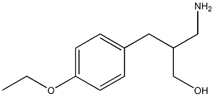 3-amino-2-[(4-ethoxyphenyl)methyl]propan-1-ol,,结构式
