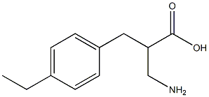 3-amino-2-[(4-ethylphenyl)methyl]propanoic acid Structure