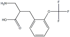 3-amino-2-{[2-(trifluoromethoxy)phenyl]methyl}propanoic acid Struktur