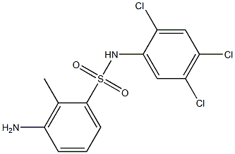 3-amino-2-methyl-N-(2,4,5-trichlorophenyl)benzene-1-sulfonamide