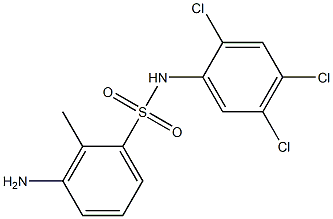 3-amino-2-methyl-N-(2,4,5-trichlorophenyl)benzene-1-sulfonamide Struktur