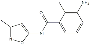 3-amino-2-methyl-N-(3-methyl-1,2-oxazol-5-yl)benzamide,,结构式