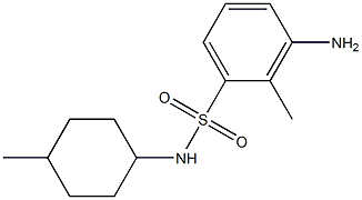 3-amino-2-methyl-N-(4-methylcyclohexyl)benzene-1-sulfonamide