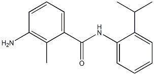 3-amino-2-methyl-N-[2-(propan-2-yl)phenyl]benzamide 结构式
