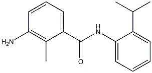 3-amino-2-methyl-N-[2-(propan-2-yl)phenyl]benzamide 化学構造式