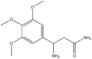 3-amino-3-(3,4,5-trimethoxyphenyl)propanamide Struktur