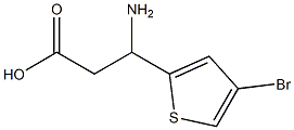 3-amino-3-(4-bromothiophen-2-yl)propanoic acid Structure