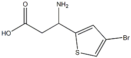 3-amino-3-(4-bromothiophen-2-yl)propanoic acid 结构式