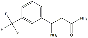 3-amino-3-[3-(trifluoromethyl)phenyl]propanamide 结构式