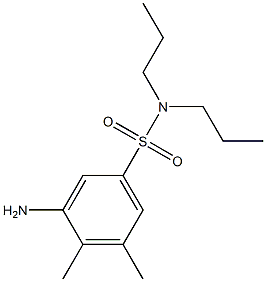 3-amino-4,5-dimethyl-N,N-dipropylbenzene-1-sulfonamide Structure