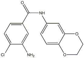 3-amino-4-chloro-N-(2,3-dihydro-1,4-benzodioxin-6-yl)benzamide Struktur