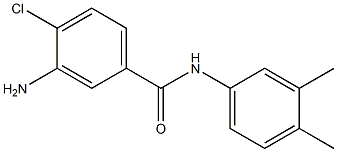 3-amino-4-chloro-N-(3,4-dimethylphenyl)benzamide 化学構造式