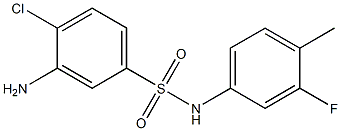 3-amino-4-chloro-N-(3-fluoro-4-methylphenyl)benzene-1-sulfonamide