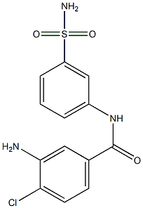 3-amino-4-chloro-N-(3-sulfamoylphenyl)benzamide Structure