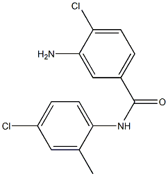 3-amino-4-chloro-N-(4-chloro-2-methylphenyl)benzamide 结构式