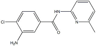 3-amino-4-chloro-N-(6-methylpyridin-2-yl)benzamide Structure