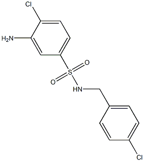 3-amino-4-chloro-N-[(4-chlorophenyl)methyl]benzene-1-sulfonamide