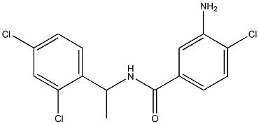 3-amino-4-chloro-N-[1-(2,4-dichlorophenyl)ethyl]benzamide