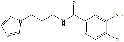 3-amino-4-chloro-N-[3-(1H-imidazol-1-yl)propyl]benzamide 结构式