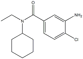 3-amino-4-chloro-N-cyclohexyl-N-ethylbenzamide 结构式