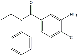 3-amino-4-chloro-N-ethyl-N-phenylbenzamide,,结构式